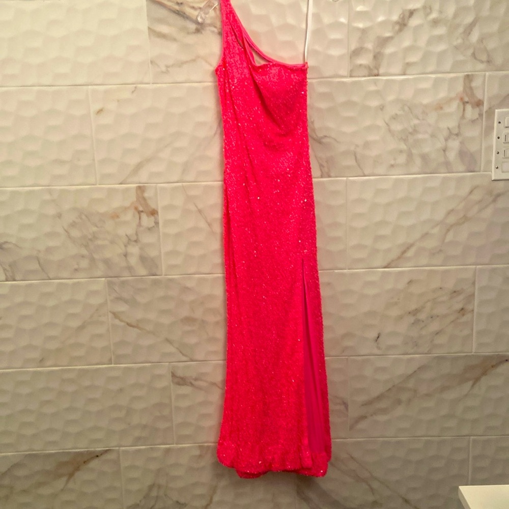 Primavera Couture Hot Pink Prom Dress